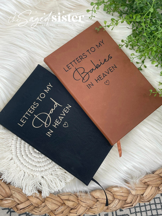 Grief Journal, Custom Engraving