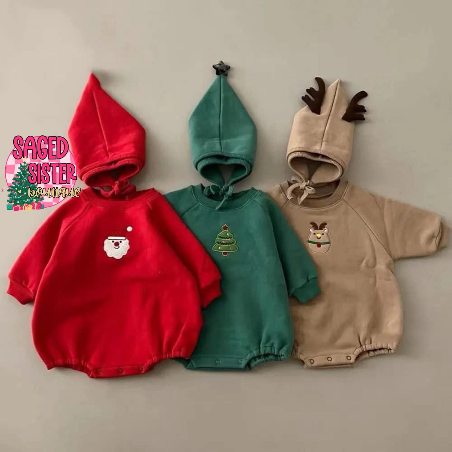 Christmas Embroidered Aplique (Infant+Toddler)