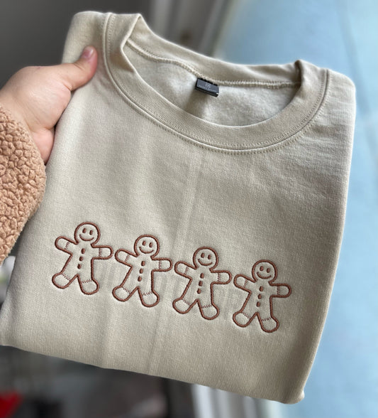 Gingerbread Men (Embroidered)