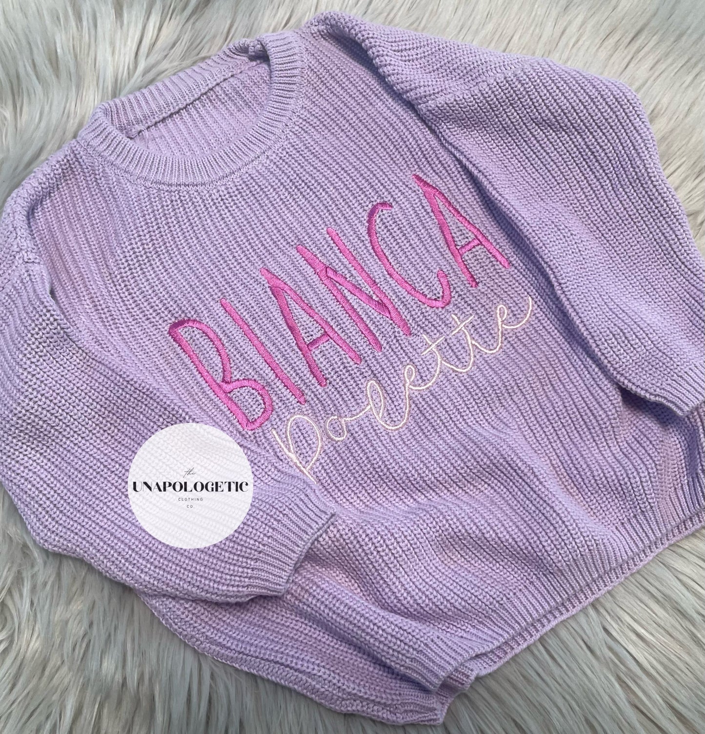 Custom Embroidered Knit Sweaters (Infant+Toddler)