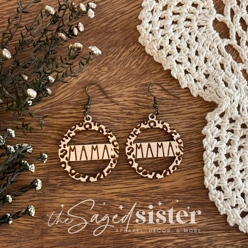 Wooden Mama Earrings